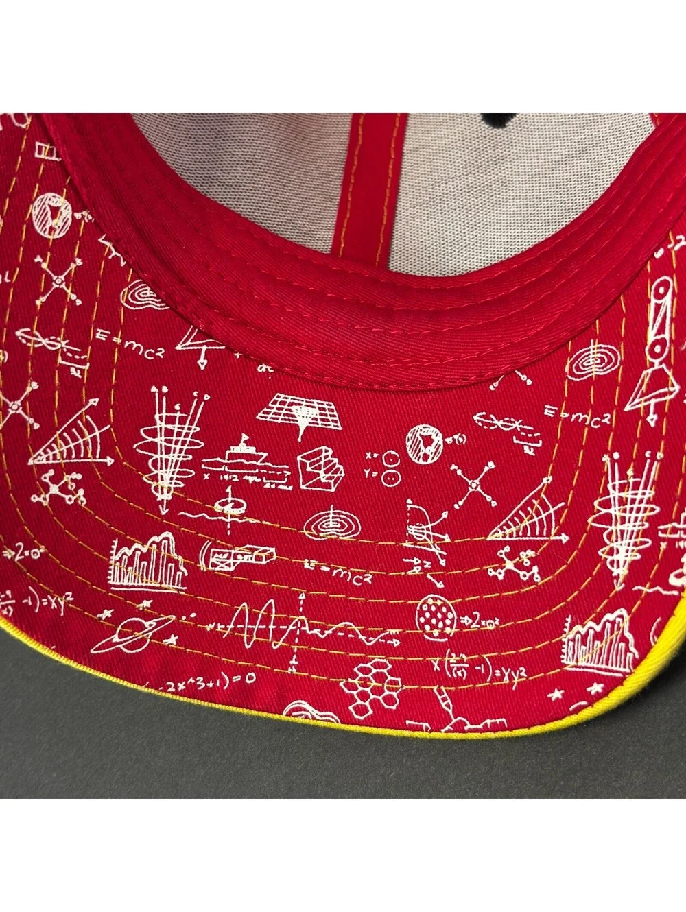 Big Bang Theory Bazinga Red Yellow Snapback Hat Cap